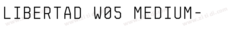 Libertad W05 Medium字体转换